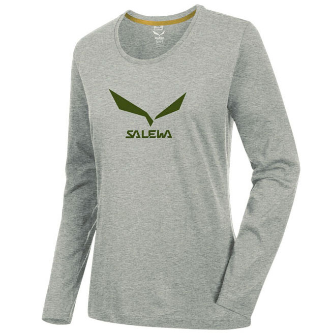 SALEWA Solidlogo 2 CO W L/S Tee grey melange (36)